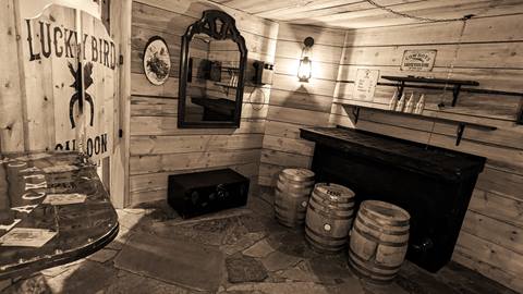 Inside an escape room at The Crooked Key in Steamboat Springs, CO.