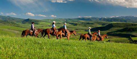 Horseback riding at Saddleback Ranch