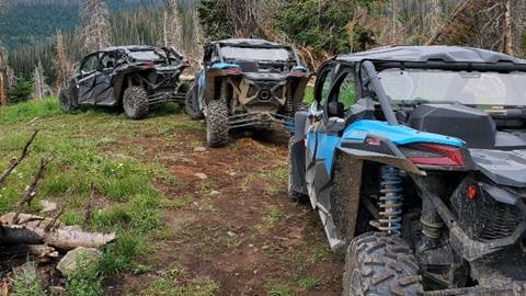 three ATVs