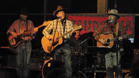 A band plays at Steamboat Resorts Western BBQ Dinner.