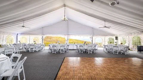Outdoor event tent at The Steamboat Grand.