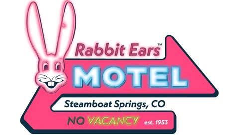 Rabbit Ears Motel sign in Steamboat Springs, CO.