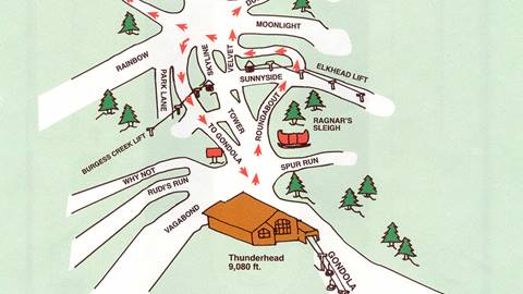 Winter trail map