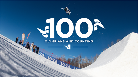 100 Olympians and counting logo