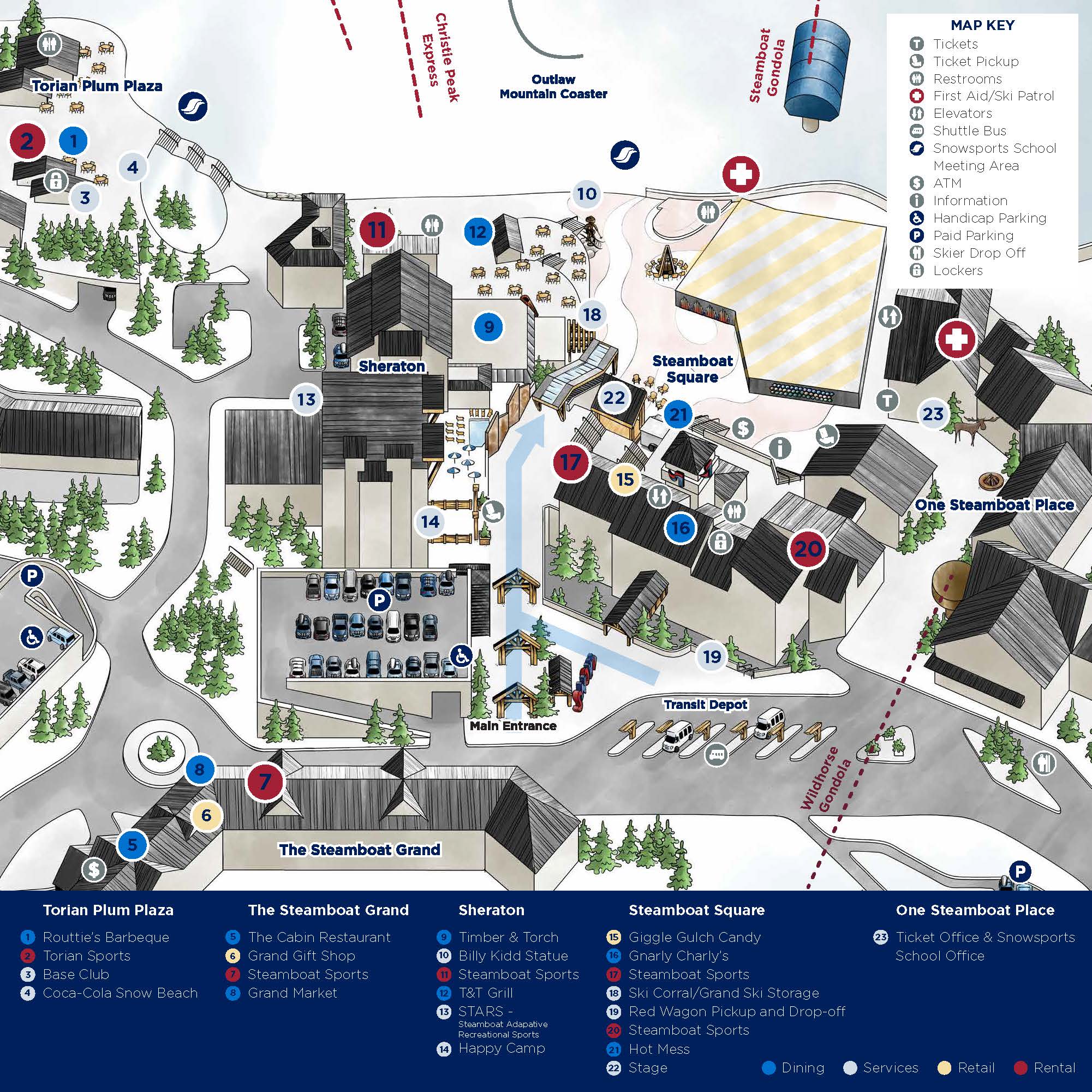 Trails and Maps at Steamboat Ski Resort