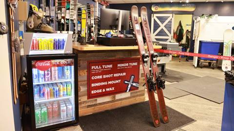 Inside Steamboat Resort's Tune & Repair Shop.