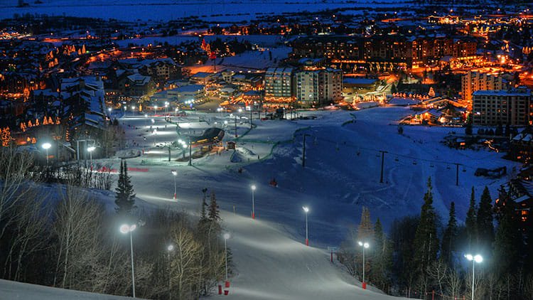 night snowboarding near me