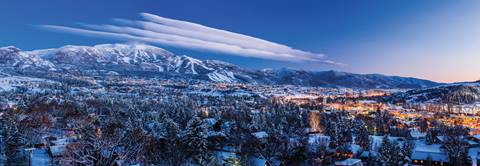 scenic town and mountain image of steamboat resort